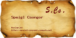 Speigl Csongor névjegykártya
